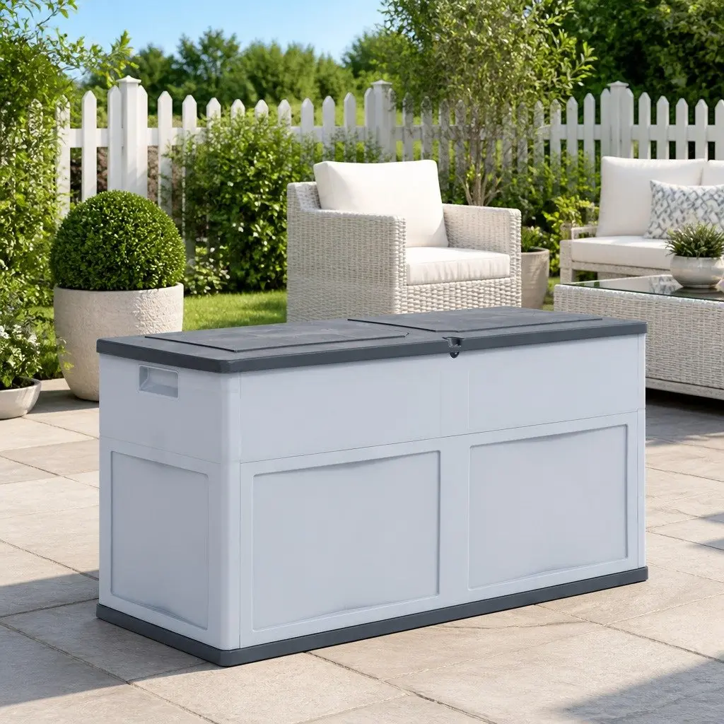 320L Garden Storage Box in Grey