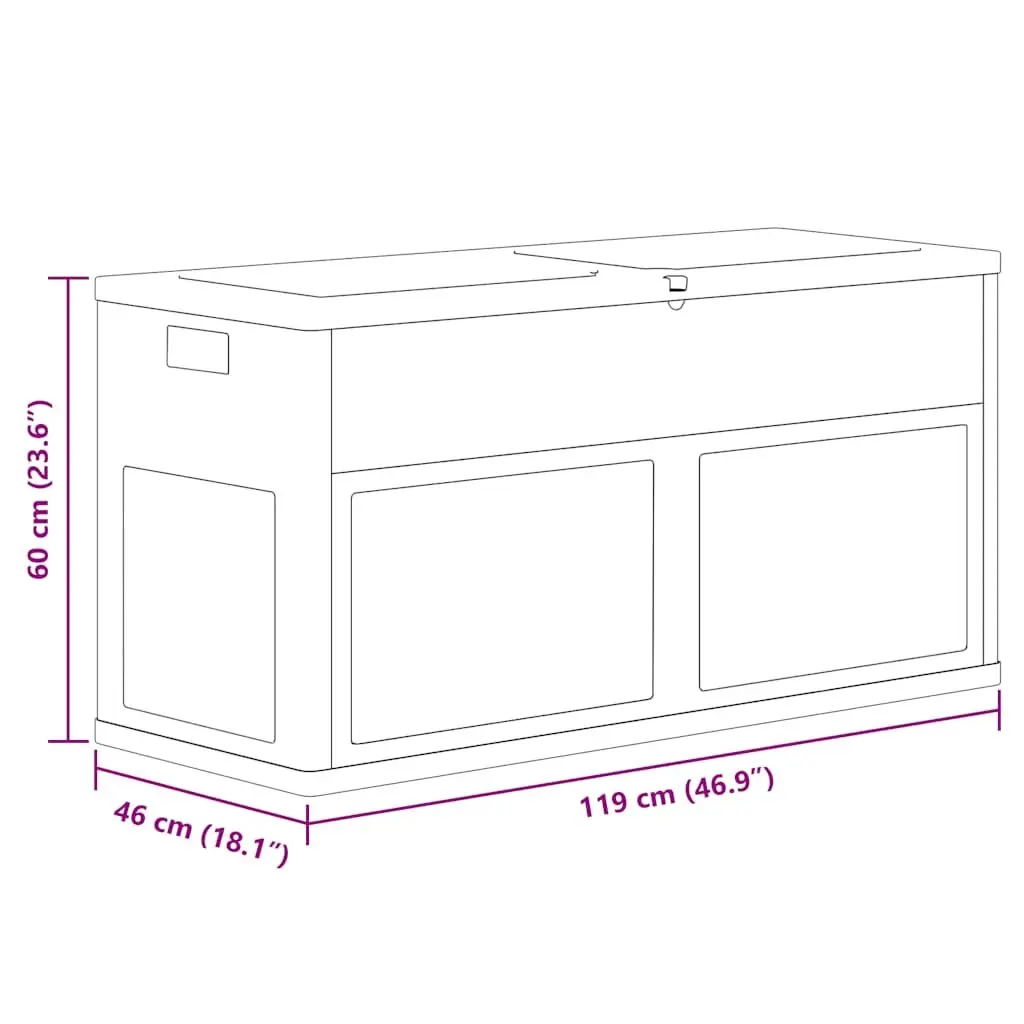320L Garden Storage Box in Grey