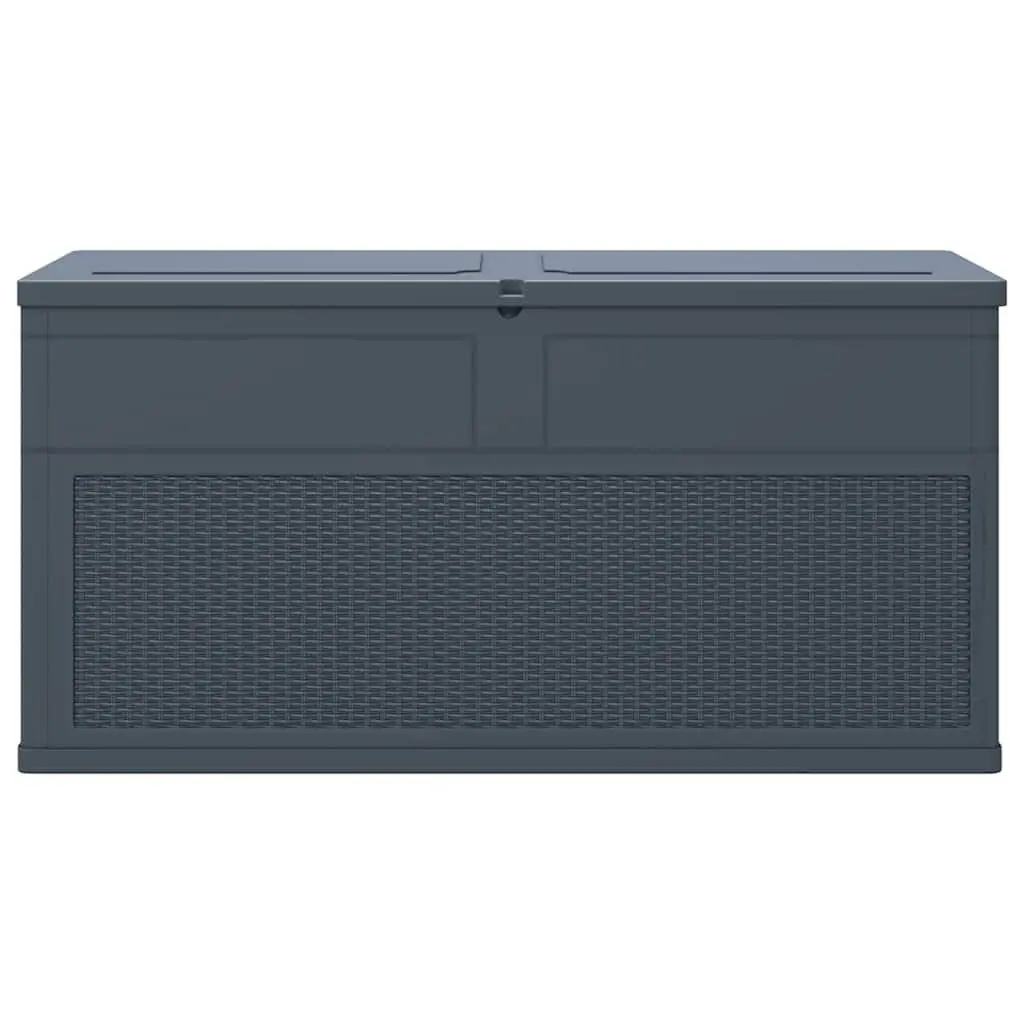 Garden Storage Box 320L Outdoor Deck Patio Anthracite Weather Resistant Durable