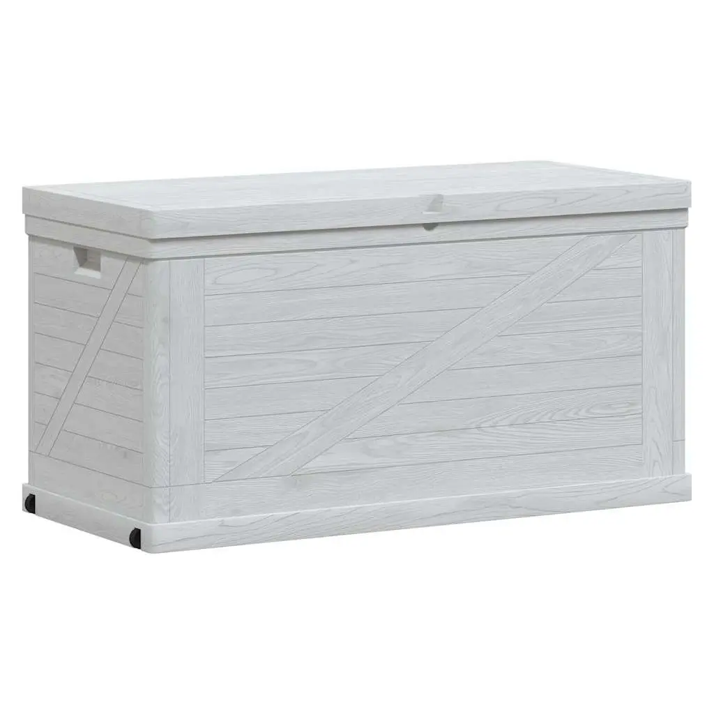 Garden Storage Box Grey 420L Weather Resistant Plastic Container