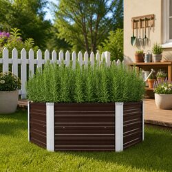 Concise and Sturdy Hexagon Raised Garden Bed