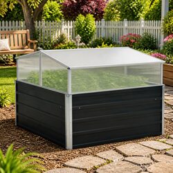 Your Friendly Anthracite Greenhouse for Plants 100x100x77cm