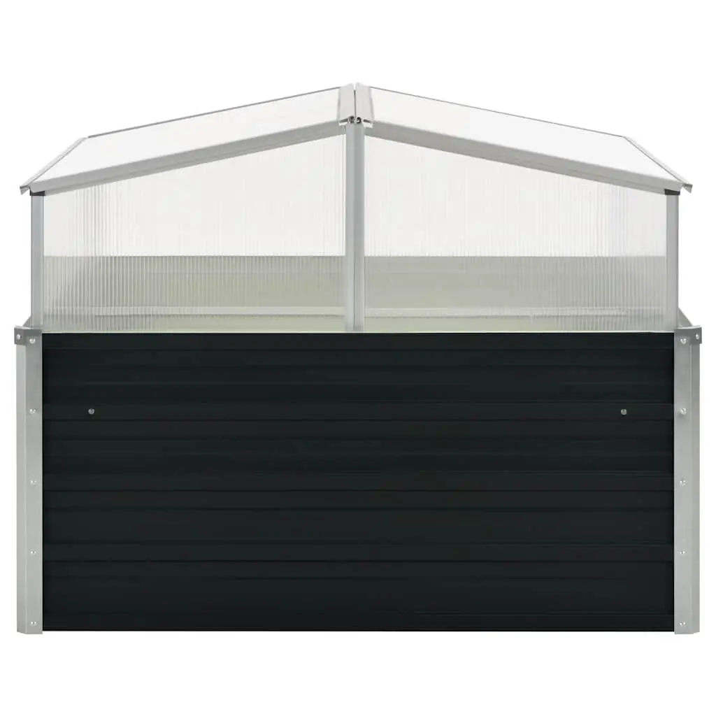 Greenhouse Anthracite 100x100x77cm Garden Plants Vegetables Herbs Flowers PC