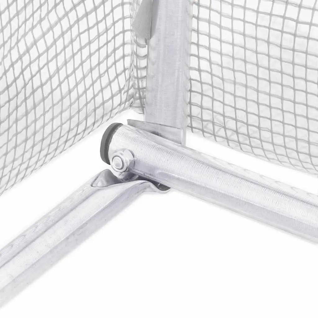 Greenhouse White 300x300x200cm PE Mesh Ventilation Windows Door
