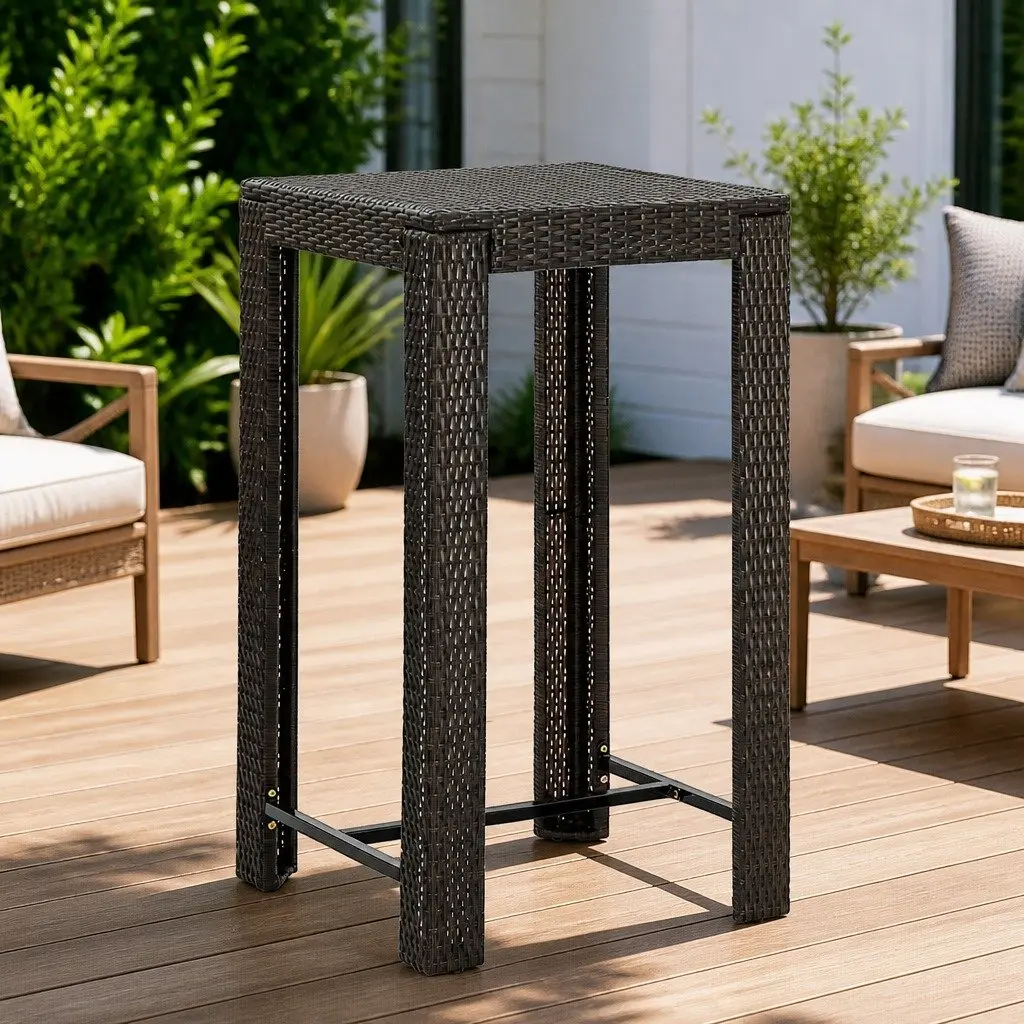 Brown Bar Table for Outdoor Enjoyment 60.5cm