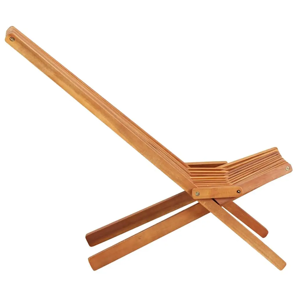 Folding Outdoor Lounge Chairs 2 pcs Acacia Wood Brown Garden Patio Seating
