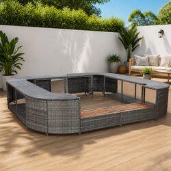 268cm Square Spa Surround for Hot Tub Areas