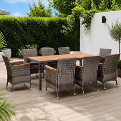9 Piece Grey Dining Set