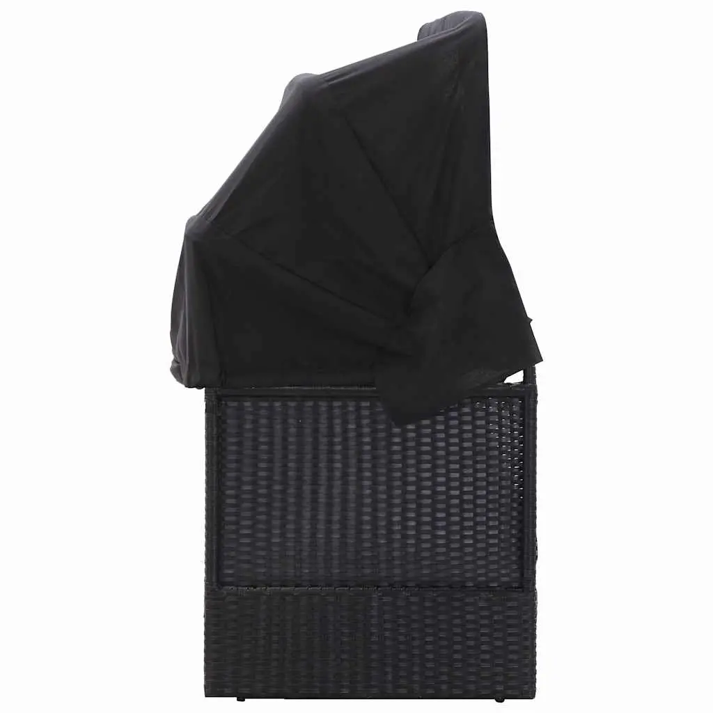Outdoor Daybed Lounger with Canopy