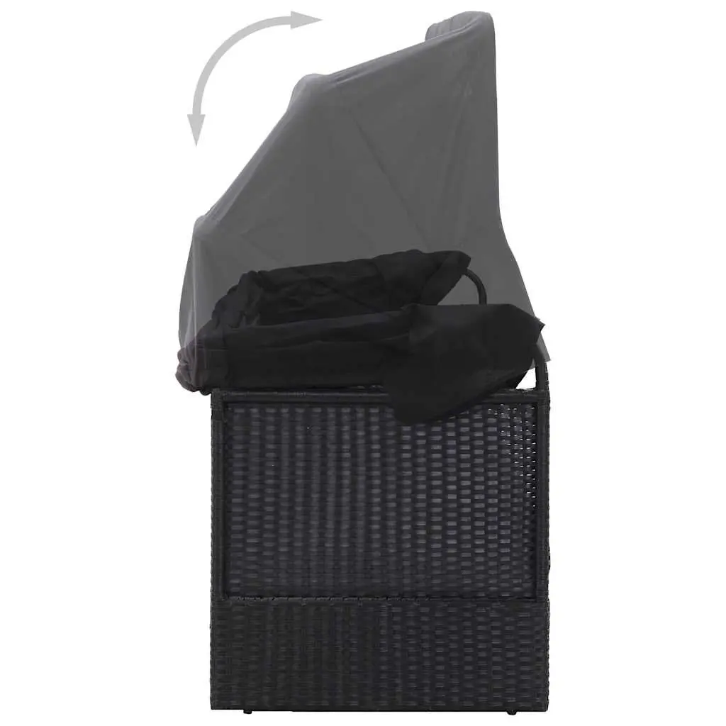 Outdoor Daybed Lounger with Canopy