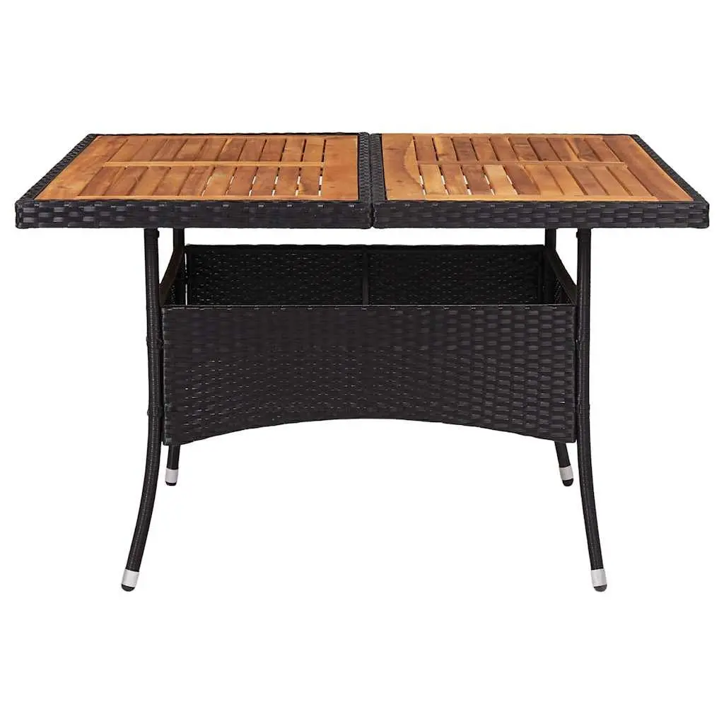 4-Seater Outdoor Dining Table with Acacia Top