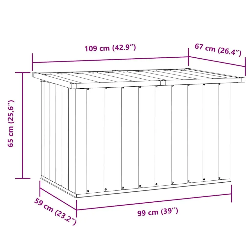 Garden Storage Box for Outdoor Living
