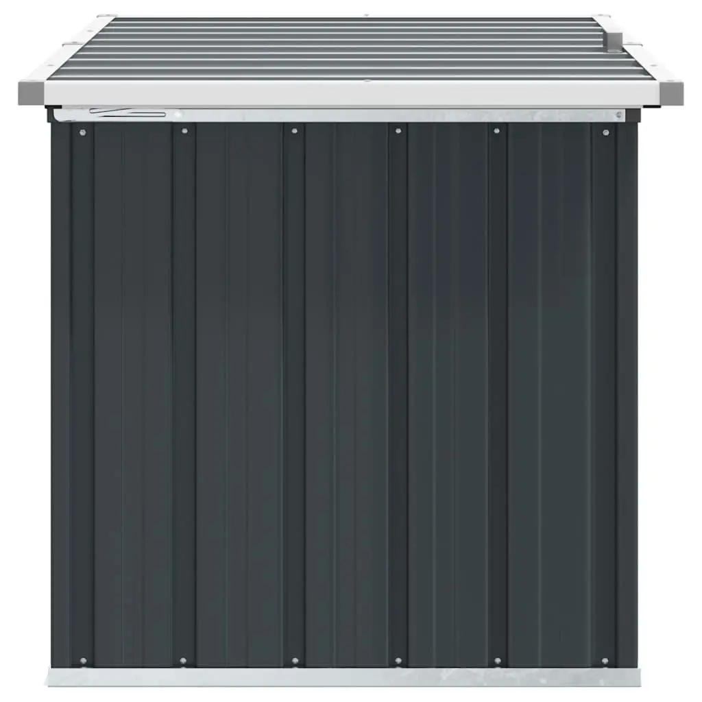 Outdoor Storage Box Anthracite Galvanised Steel Large Capacity for Cushions Pillows Blankets
