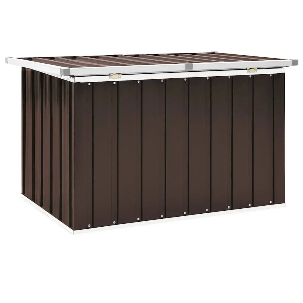 Garden Storage Box Outdoor Patio Deck Tool Equipment Container Organizer Brown
