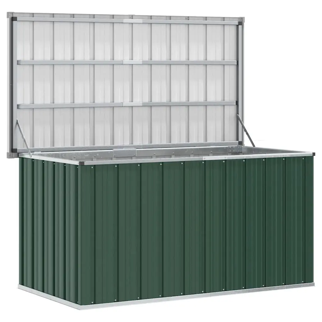 Garden Storage Box 129x67x65 cm Green