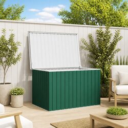 Garden Storage Box 149x99x93cm Outdoor Patio Deck Cushion Chest Furniture Green