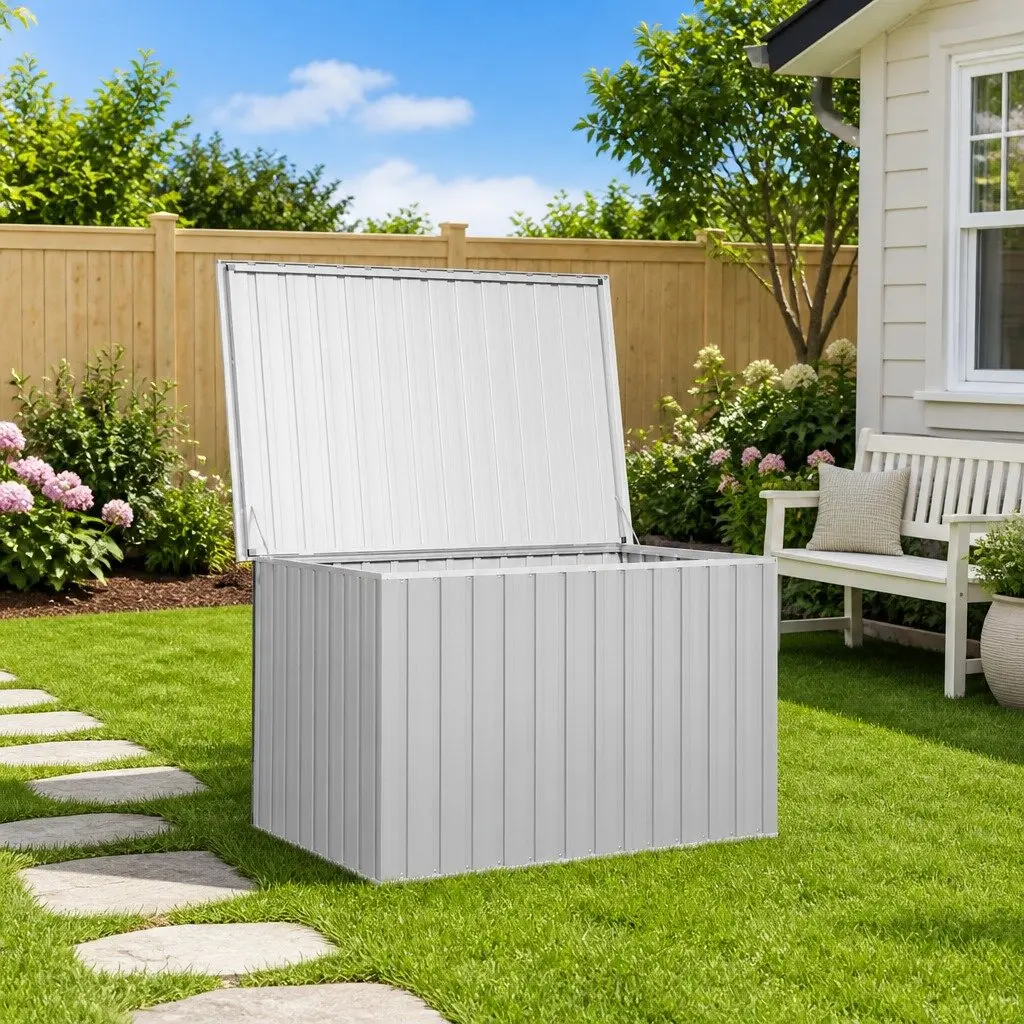 Grey Garden Storage Box with Ample Space