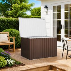 Brown Garden Storage Box - Durable & Versatile