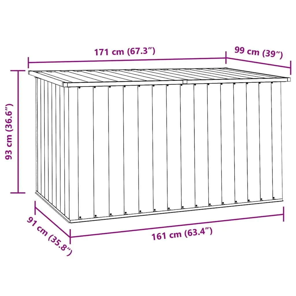 Grey Outdoor Storage Box
