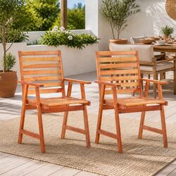 Outdoor Dining Chairs: Quality Set of 2 for Your Patio