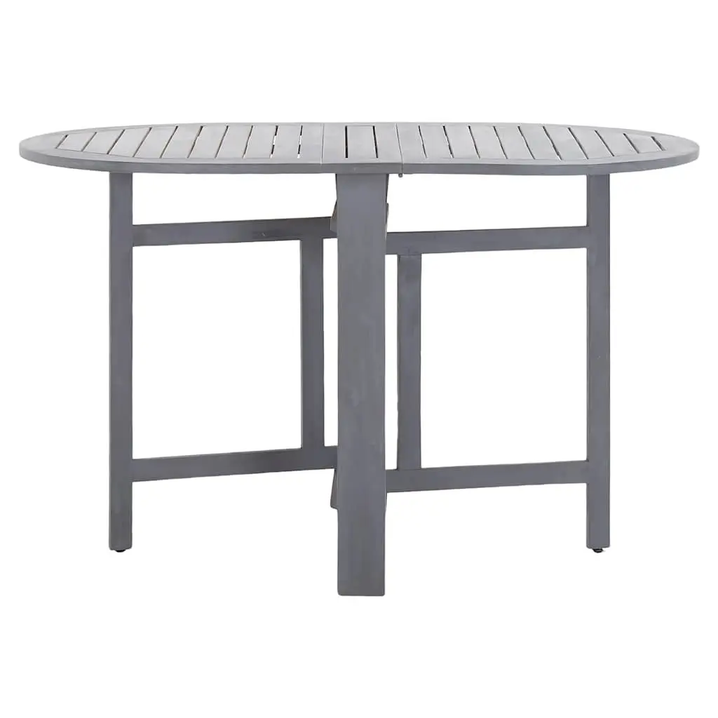 Grey Outdoor Dining Table in Solid Acacia Wood