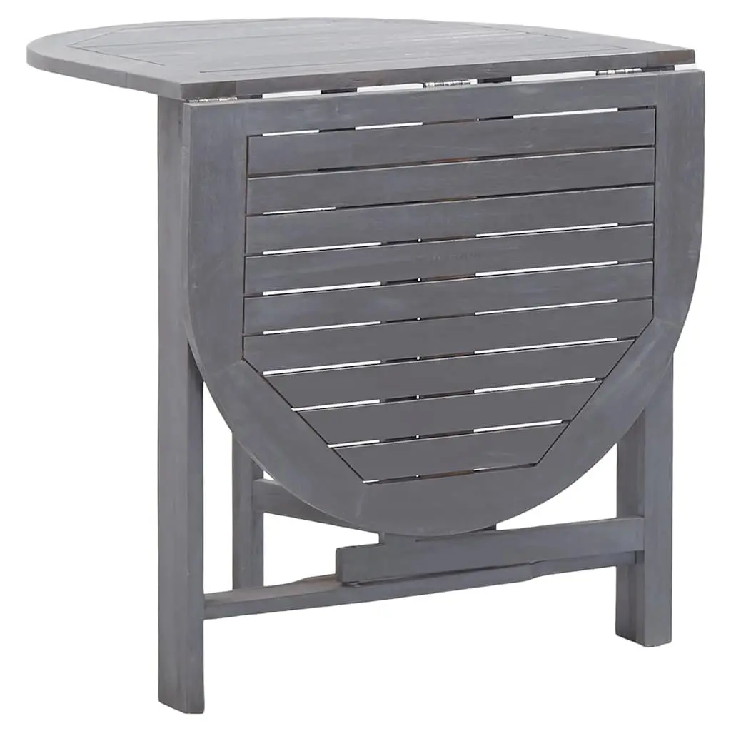 Grey Outdoor Dining Table in Solid Acacia Wood