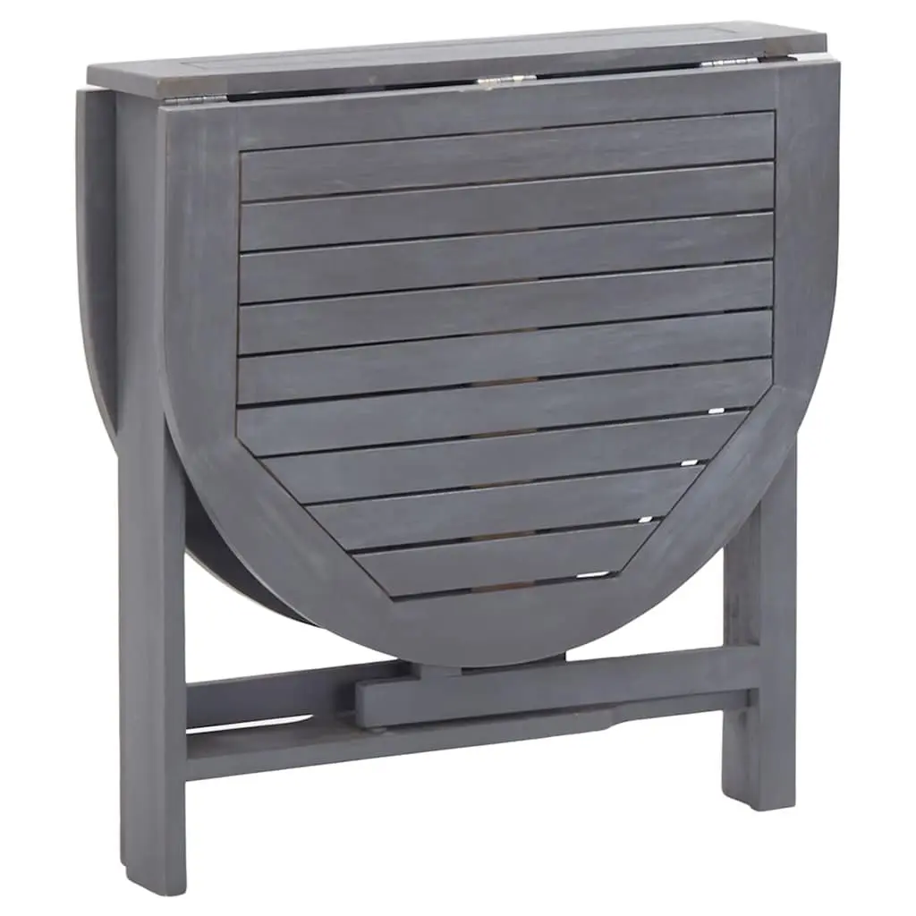 Grey Outdoor Dining Table in Solid Acacia Wood