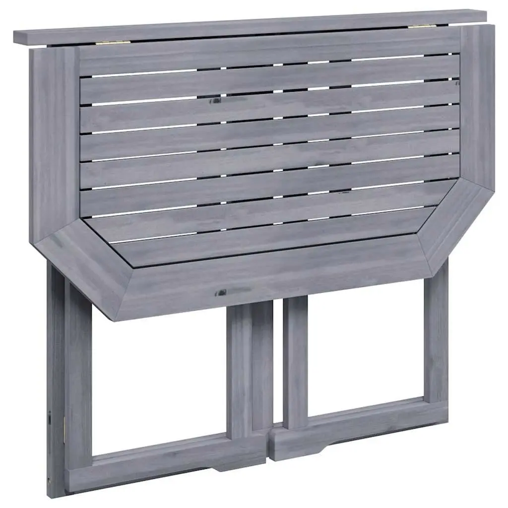 Folding Balcony Table Outdoor Wooden Coffee Worktop Space-Saving Garden