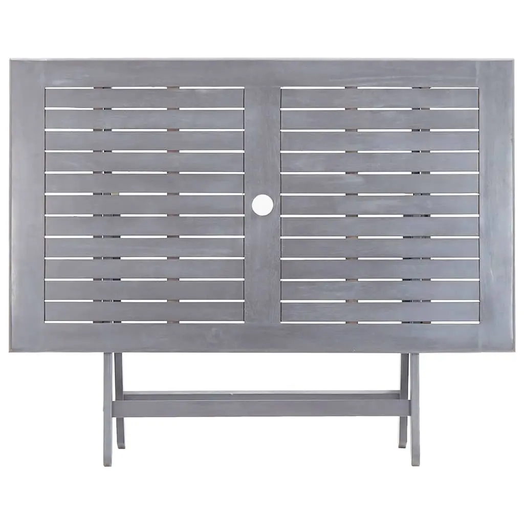 Grey Folding Outdoor Dining Table
