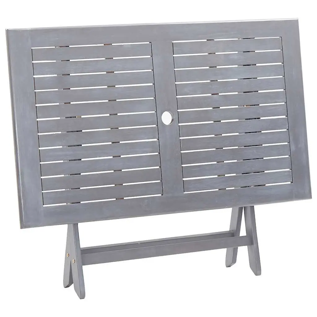 Grey Folding Outdoor Dining Table