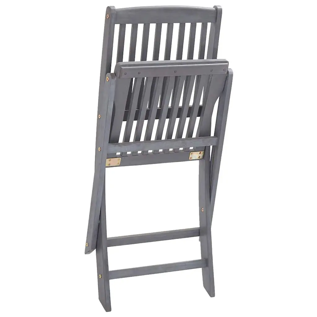 Grey Folding Outdoor Chairs
