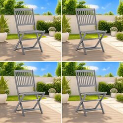 Outdoor Folding Chair Set of 4