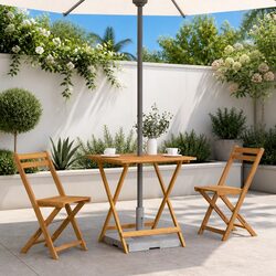 Folding Garden Table 70x70x75cm