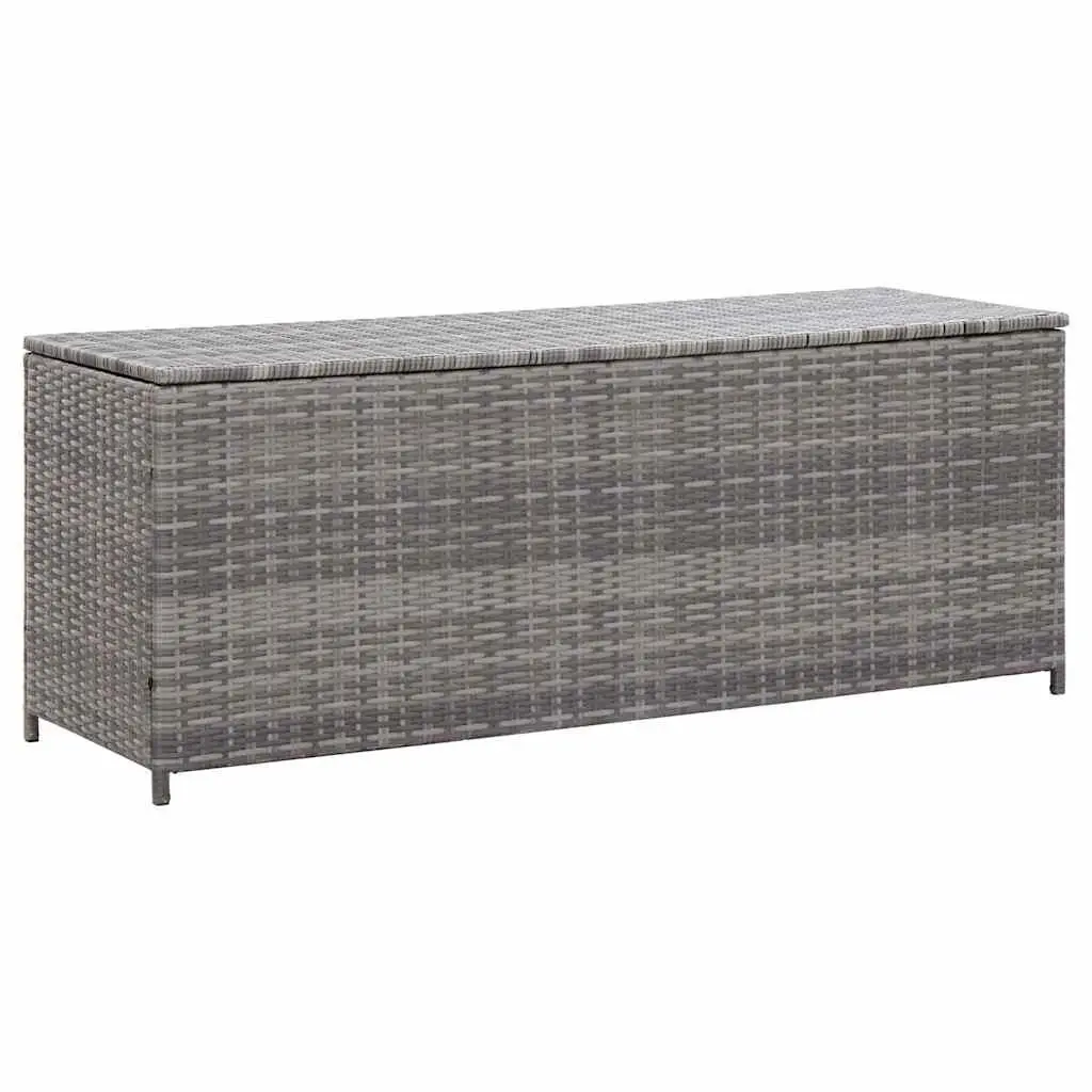 Grey Garden Storage Box with Bench Capacity