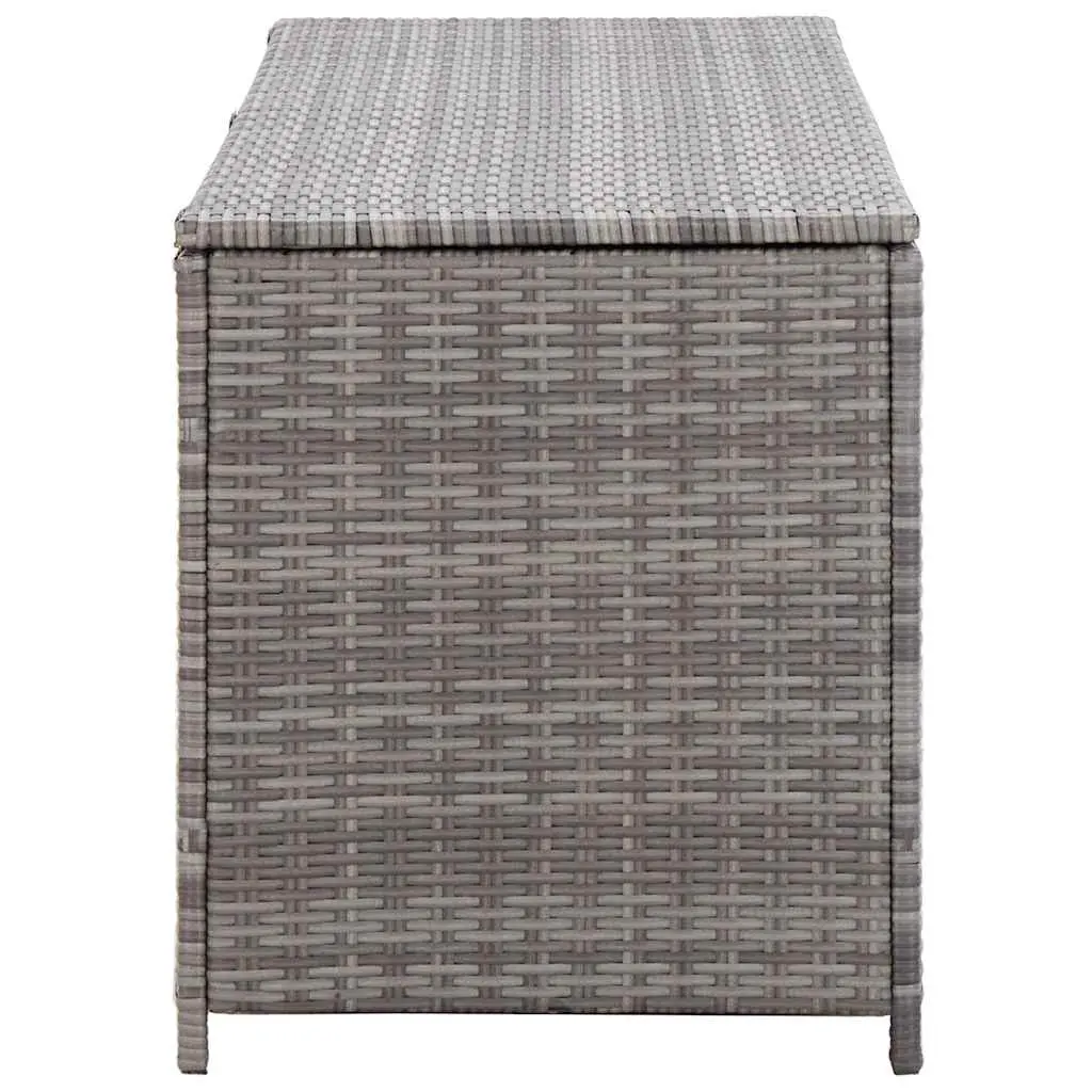Grey Garden Storage Box with Bench Capacity