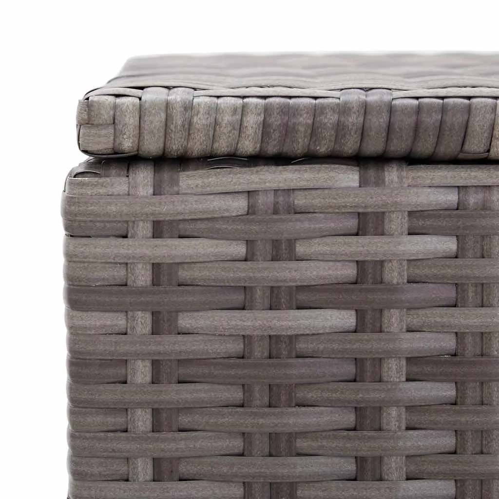 Grey Garden Storage Box with Bench Capacity