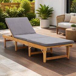 Compact Folding Sun Lounger: Durable and Stylish