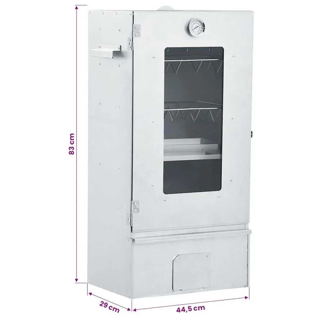 Outdoor BBQ Oven Smoker 83cm Tall Smoking Barbecue Grill with Thermometer Window