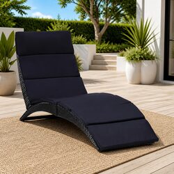 Foldable Sun Lounger with Comfort and Convenience