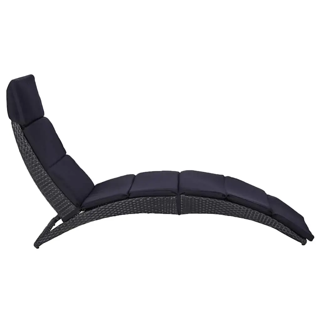 Foldable Sun Lounger with Comfort and Convenience