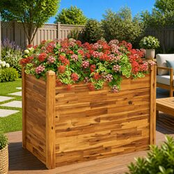 Concise Raised Garden Bed for Outdoor Gardening