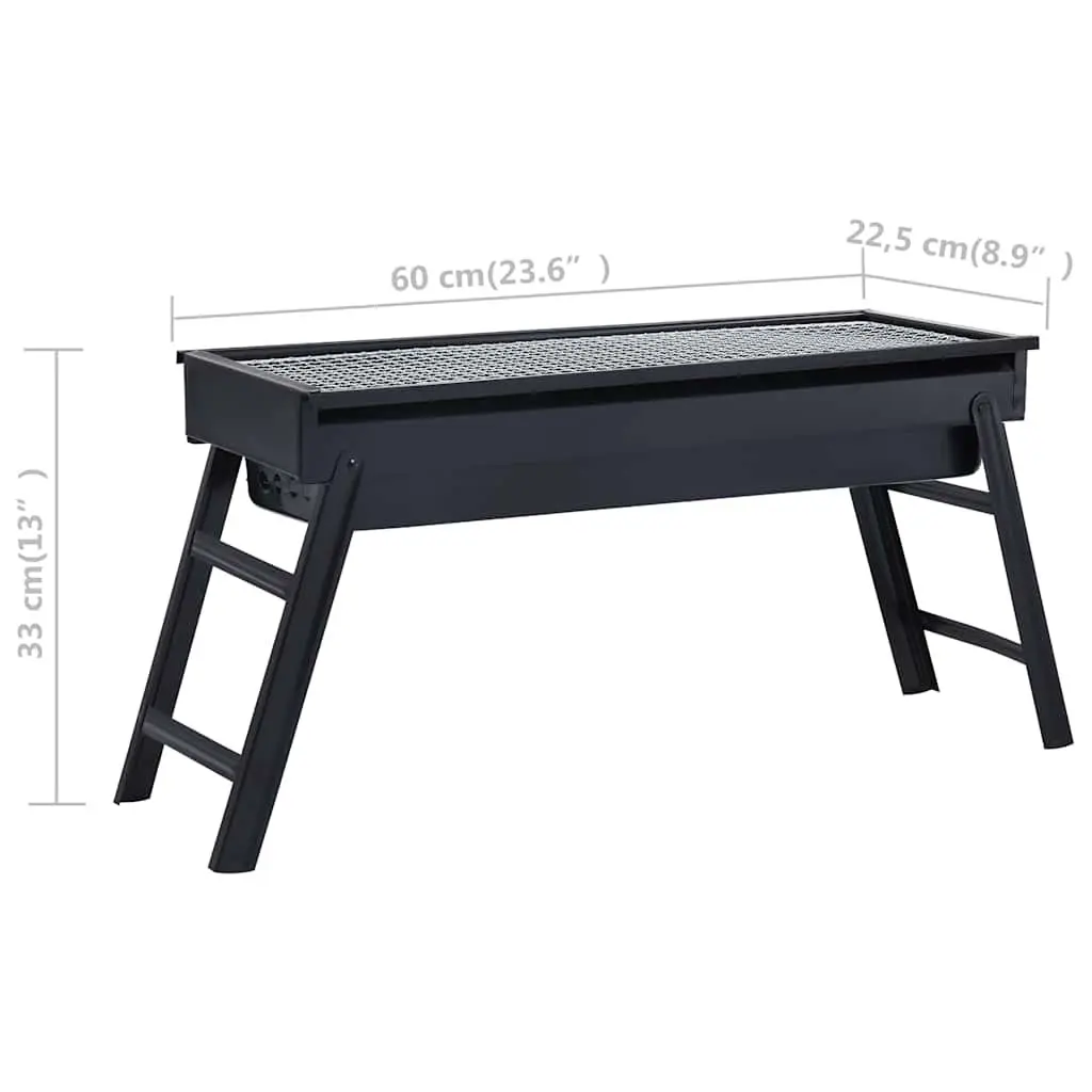 Portable Camping Charcoal BBQ Grill Folding Tabletop Outdoor Barbecue Garden