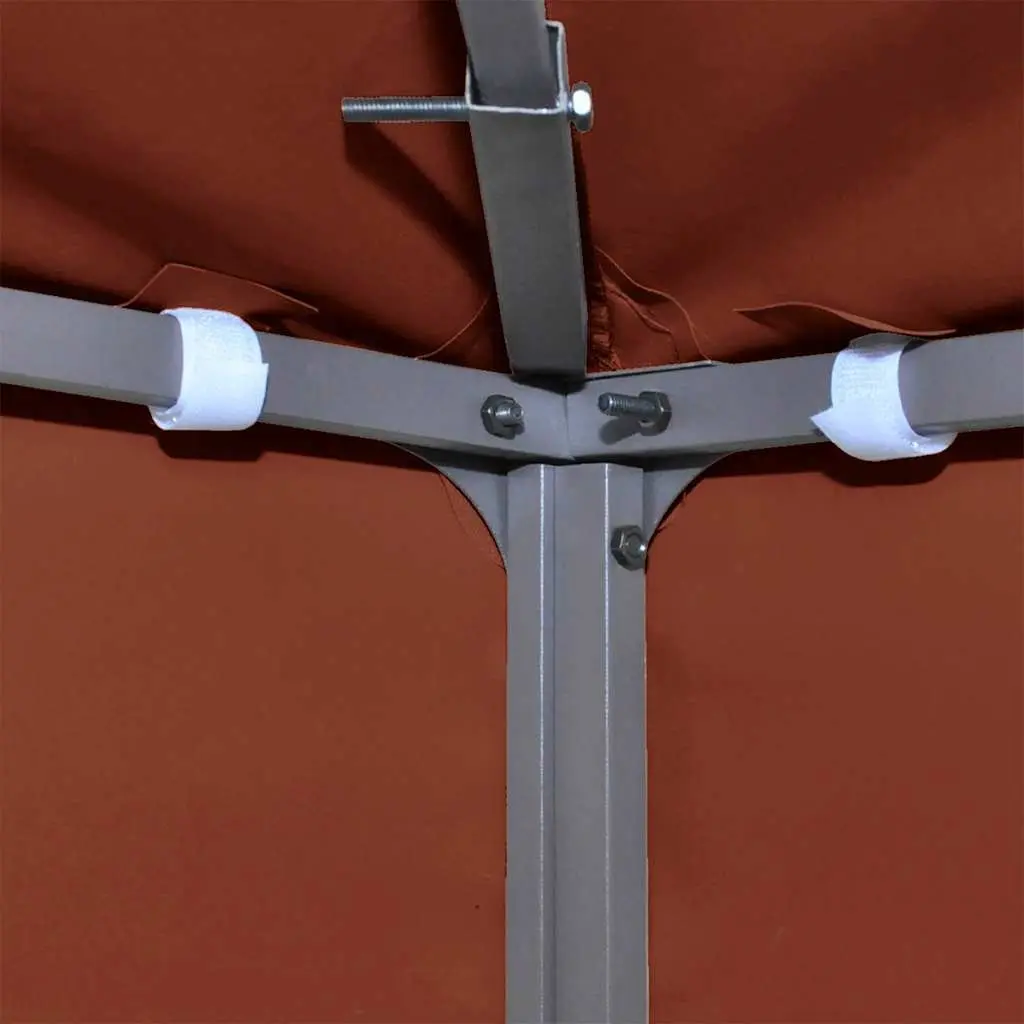 2-Tier Gazebo Top Cover Brown 4x3 m Waterproof Replacement Canopy