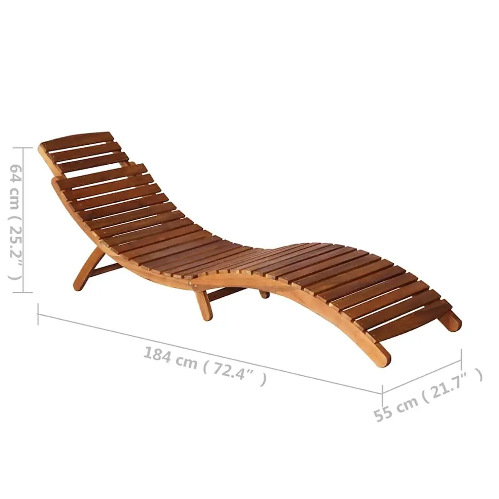 Sun Lounger with Side Table for Easy Relaxation