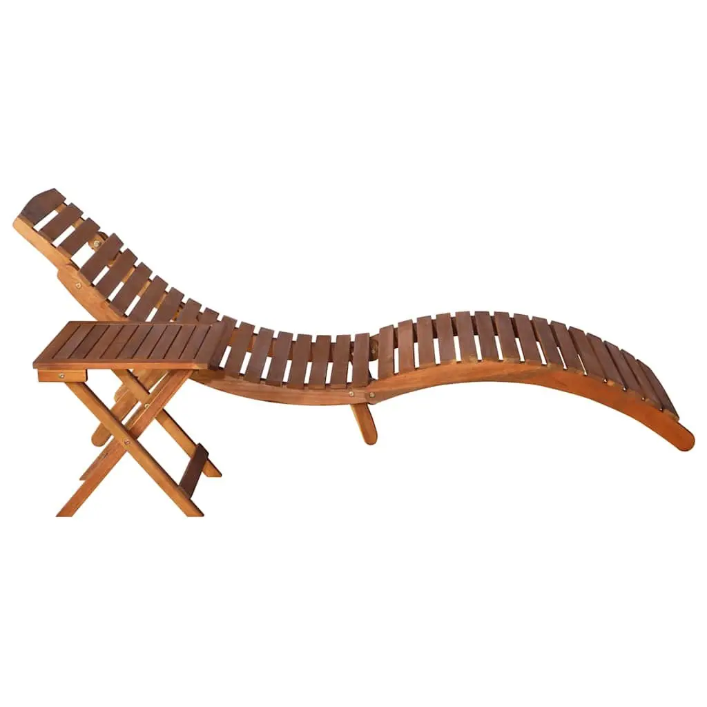 Sun Lounger with Side Table for Easy Relaxation