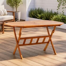 Compact and Stylish Folding Garden Table for Dining
