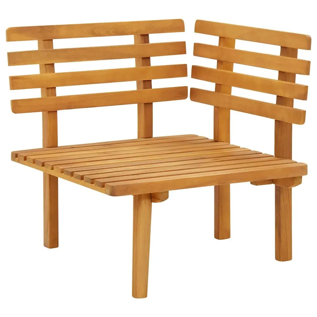 Garden Corner Sofa Brown Outdoor Sectional Seating Unit with Cushions