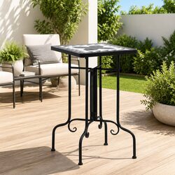Compact Mosaic Side Table for Garden Use