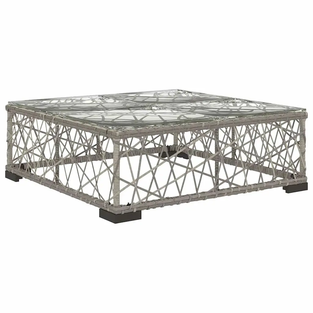 5 Piece Outdoor Garden Lounge Set Grey PE Rattan Sofa Patio Furniture Cushions