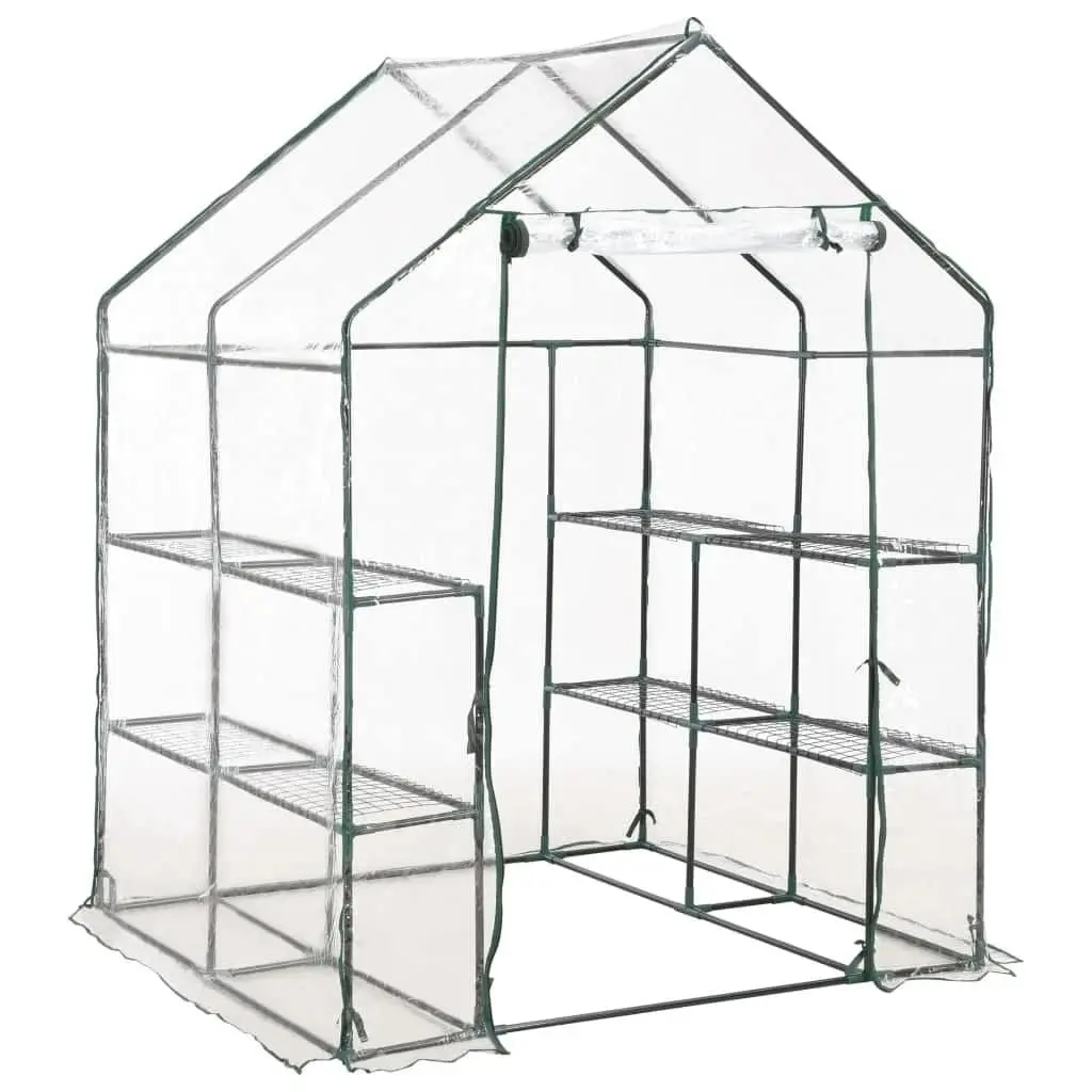 Greenhouse Transparent PVC 8 Shelves Plant Growing Garden Gardening Storage